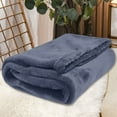thumbnail image 1 of Yyuenw Flannel Blanket,uper Soft Warm Solid Warm Micro Plush Fleece Blanket Throw Rug Sofa Bedding,Fleece Blanket Lightweight Throw Blankets for Sofa, 1 of 5