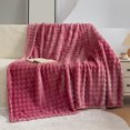 thumbnail image 1 of Clearance Under $5!Yyuenw Fleece Throw Blanket for Couch, Bed, Sofa, 27.55×39.37inches 3D Bubbles Super Soft Fuzzy Cozy Thick Blanket for Couch Chair Sofa Gift Home Décor, 1 of 5