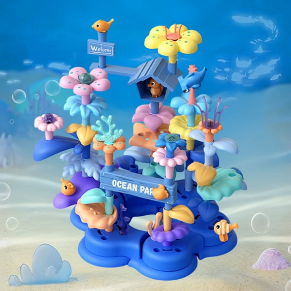 Yyuenw Flower Garden Building Toys for Girls Age 3, 4, 5, 6, 7 Year Old, STEM Gardening Toys for Kids, Stacking Game for Toddlers Play Set, Educational Activity for Preschool