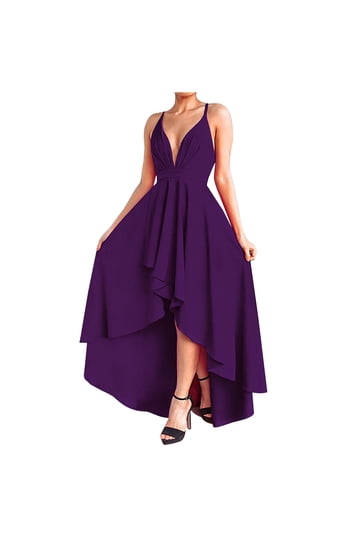 asymmetrical hem prom dress Black Cut-Out Asymmetrical One Shoulder Wedding Guest Dress main image 0