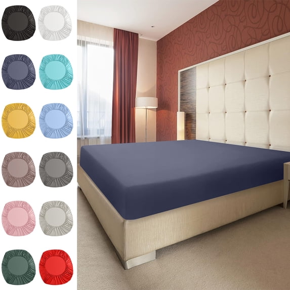 Yyuenw Full-Cover Bed Cover, 54x74-inch Non-Slip Mattress Protector Secure Dust-Proof Bed Cover, Fiber Suitable for Sleeping Naked