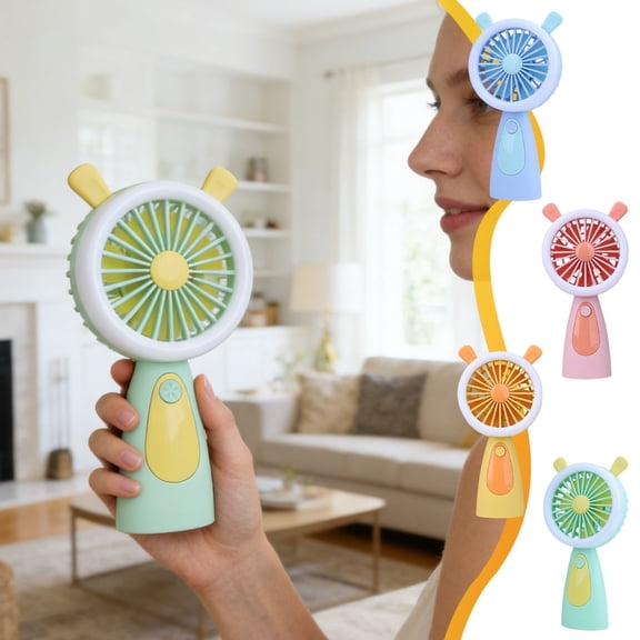 Yyuenw Handheld Fan, Portable Mini Fan in Macaron Colors, Ideal for Outdoor and Travel Use