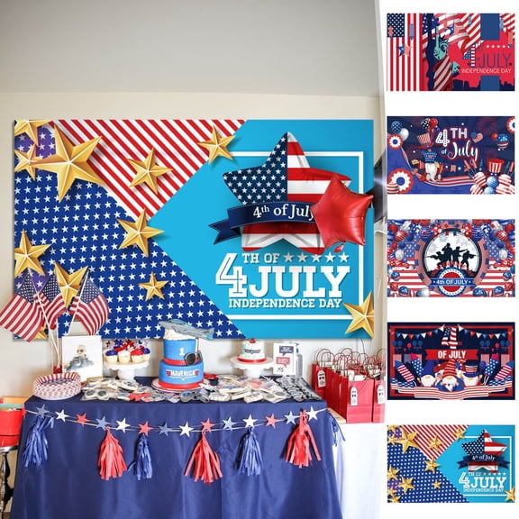 Yyuenw Independence Day Backdrop, 70x43-inch Holiday Party Backdrop, Perfect for Holiday and Home Decor
