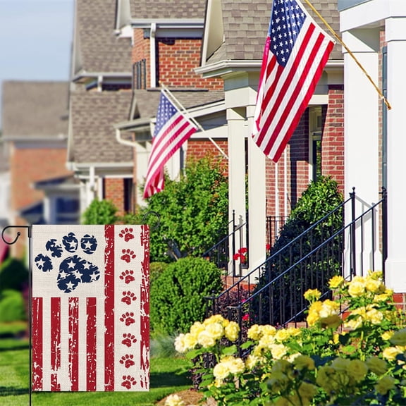 Yyuenw Independence Day Garden Flag, 17.7 x 11.8-Inch Perfect for Yard, Garden and 4th of July Decorations