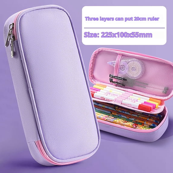 Yyuenw Large Capacity Pencil Case Multifunctional Pencil Case Cute Practical Pencil Case, High-Aesthetic Pen Bag, Simple Style Pencil Bag, Portable Pencil Box