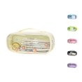thumbnail image 1 of Yyuenw Large‑Capacity Transparent Pencil Case with Handle, Oxford Cloth Multi‑Compartment Pen Bag, Portable Stationery Organizer, 1 of 7