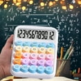 thumbnail image 1 of Yyuenw Mechanical Pushbutton Calculator,12 Digit Large LCD Display, Easy to Press Mechanical Switch Calculator,4 Function Office Supplies for Home and School, 1 of 1