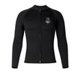 thumbnail image 1 of Yyuenw Men 3mm Neoprene Wetsuit Top Full Front Zipper Long Sleeve Surf Jacket Embroidery Logo for Snorkel Swimming, 1 of 9