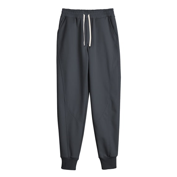 Dvprdro Mens Cotton Sweatpants Elastic Waist Drawstring Casual Athletic Pants Closed Bottom Workout Gym Running Joggers with Pockets
