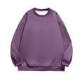 thumbnail image 1 of Dvprdro Mens Crew Neck Sweatshirts Plus Size Loose Fit Long Sleeve Solid Pullover Casual Soft Shirts, 1 of 4