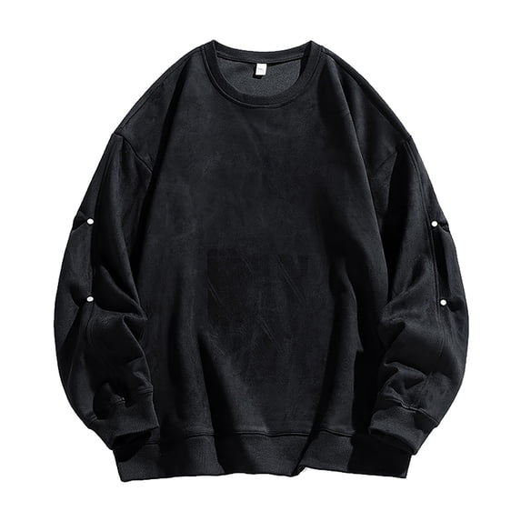 Dvprdro Mens Crewneck Sweatshirts Long Sleeve Pullover Casual Loose Fit Sweat Shirts S-3XL