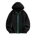 thumbnail image 1 of Chiccall Mens Hoodie Long Sleeve Full Zip Hooded Sweatshirts Casual Fashion Loose Fit Athletic Jacket with Pocket, 1 of 6