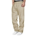 thumbnail image 1 of Dvprdro Mens Open Bottom Sweatpantss Elastic Waist Wide Leg Fashion Joggers Drawstring Loose Fit Casual Athletic Baggy Pants with Pockets, 1 of 6