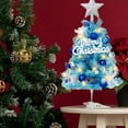 thumbnail image 1 of Up to 65 off!Yyuenw Mini Christmas Tree Blue Tabletop Desktop 12 Inch Small Tree Christmas Decoration Christmas Tree Living Room Ornament Christmas Decoration, 1 of 5