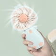 thumbnail image 1 of Clearance Under $5!Yyuenw Mini Handheld Fan, USB Rechargeable Portable Personal Fan, 3 Speed Wind, Cute Duck Ears Design, for Women Girls Indoor Outdoor Travel Camping Supplies, 1 of 5