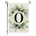 thumbnail image 1 of Clearance Under $5!Yyuenw Monogram Letter O Garden Flag Floral 12x29 Inch Double Sided for Outside Small Burlap Family Last Name Initial Yard Flag, 1 of 1