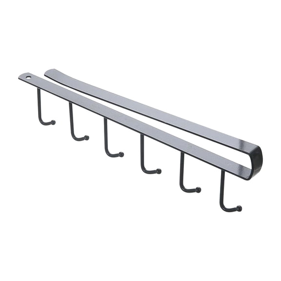 Clearance Under $5!Yyuenw Multi-Function Hooks Under The Cabinet 6-Hook Hanging Hook, Home Tower Under Shelf Tool Hanger for Cups/Kitchen Utensils/Ties Belts