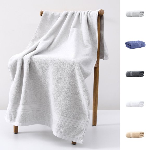 Yyuenw Oversized Bath Towels For Adults Big Towels Oversized Extra Large Bath Luxury Bath Towels-All Cotton-Ultra Soft-Thick-Absorbent-Quick Dry - Home-Pool- Yoga- Hotel-Shower 24*47 inches