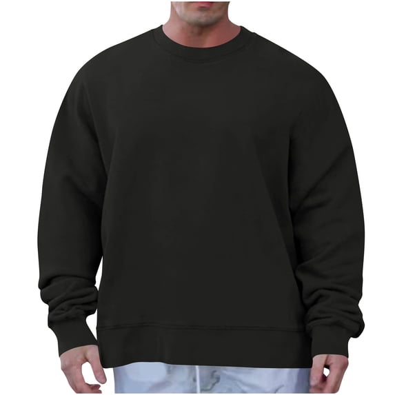 Dvprdro Oversized Sweatshirts for Men Crew Neck Long Sleeve Sweat Shirts Casual Comfy Pullover