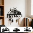 thumbnail image 1 of Yyuenw Owl Metal Wall Coat Rack 10-inch Black Metal Coat Hanger with 7 Hooks Ideal for Entryway, Living Room, Office and Home Decor, 1 of 6