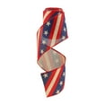 thumbnail image 1 of Clearance Under $5!Yyuenw Patriotic Ribbons American Flag Star Striped Wired Ribbon Red Blue White Glitter Star Ribbons for Memorial Day 4th of July Independence Day Bow DIY Crafts 2" x 5 Yards, 1 of 3