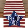 thumbnail image 1 of Clearance Under $5!Yyuenw Patriotic Table Runner Independence Day Table Flag Patriotic Dwarf Truck Pattern Table Cloth Table Decoration Strip Scarf 4th of July Decorations, 1 of 4