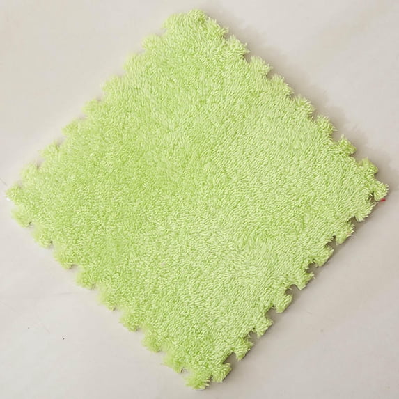 Clearance Under $5!Yyuenw Plush Interlocking Foam Tiles, 12"x12" Soft Carpet Tiles Washable Baby Exercise Crawling Mat Kids Play Area Rug Tiles Protective Floor Tiles for Kids Room, Parlor, Bedroom