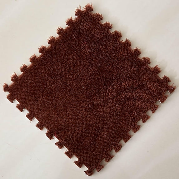 Clearance Under $5!Yyuenw Plush Interlocking Foam Tiles, 12"x12" Soft Carpet Tiles Washable Baby Exercise Crawling Mat Kids Play Area Rug Tiles Protective Floor Tiles for Kids Room, Parlor, Bedroom