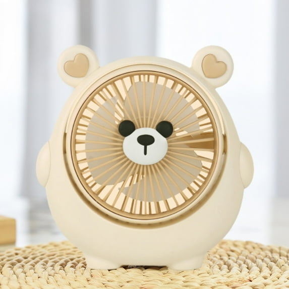 Clearance Under $5!Yyuenw Quiet Small Fan with Removable Front Cover, 3 Speeds Table Fan, Rechargeable Air Circulator Fan, Strong Airflow, USB Mini Fan for Office Dorm Trave