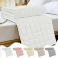thumbnail image 1 of Yyuenw Quilted Textured Bed Cover, 47x78-inch Mattress Protector, Soft & Comfortable, Skin-Friendly & Washable, Ideal for Home Decor and Mattress Protection, 1 of 7
