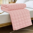 thumbnail image 1 of Yyuenw Quilted Textured Bed Cover, 47x78-inch Mattress Protector, Soft & Comfortable, Skin-Friendly & Washable, Ideal for Home Decor and Mattress Protection, 1 of 6