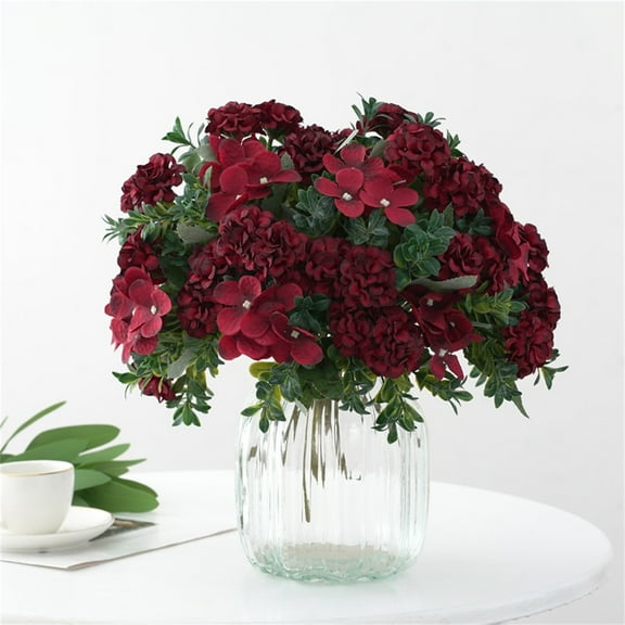 Clearance Under $5!Yyuenw Realistic Artificial Geraniums UV Resistant Silk Flowers Artificial Flowers Bouquets for Home Garden Wedding Indoor Outdoor Decoration