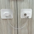 thumbnail image 1 of Clearance Under $5!Yyuenw Refrigerator Lock 2 Packs, Refrigerator Lock with Keys,for Fridge, Cabinet Locks, Drawers, Dishwasher, Toilet and Child Safety Cabinet Locks, 3M Adhesive No Drilling, 1 of 5