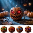 thumbnail image 1 of Yyuenw Resin Pumpkin Halloween Decoration, Hand-Painted Tabletop Figurine Ornament, Fall Harvest Home Decor for Shelf Mantel Desk, Holiday Gift, 1 of 6