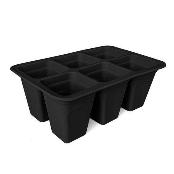 Clearance Under $5!Yyuenw Seedling Starter Trays, 6-Cell Silicone Planting Starter Tray, Reusable Planting Starter Tray for Vegetable Herb Flower Germination Kit