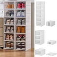 thumbnail image 1 of Yyuenw Shoe Rack, Folding Shoe Box Transparent Installation- Shoe Cabinet Home Door Multi-layer Thickened Integrated Shoe Shelf, 1 of 7