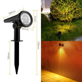 Clearance Under $5!Yyuenw Solar Spot Lights Outdoor,18 LEDs Solar Flood Lights, IPX65 Waterproof,Solar Spotlight for Driveway/Backyard/Patio Landscape/Tree/Garage