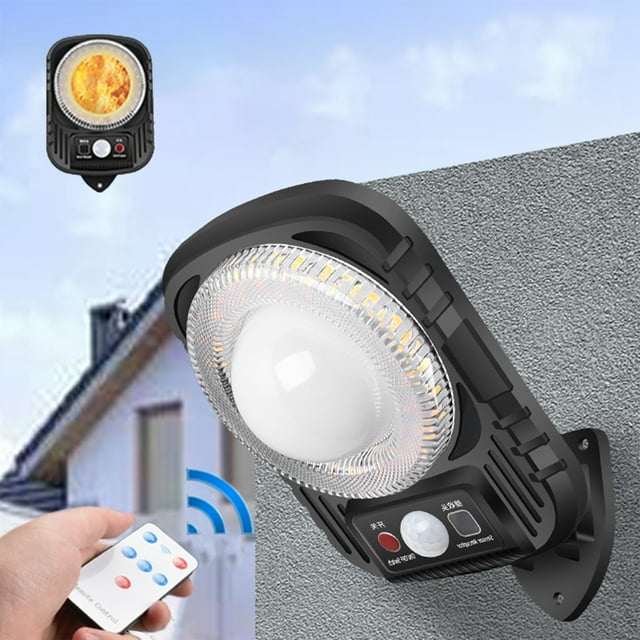 Yyuenw Solar Street Lights Outdoor Waterproof,Solar Parking Lot Lights,IP65 Outdoor Solar Powered Lights Dusk To With Motion Sensor LED Security Flo-od Light For Parking Lot, Remote Control
