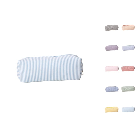 Yyuenw Striped Cloth Pencil Pouch, Multi‑purpose Fabric Storage Bag, Portable Organizer Pouch for Stationery, Cosmetic Tools & Travel Small Accessories