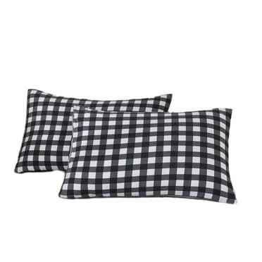 Yyuenw Striped Pillow Covers Washed Pillowcase Easy Solid Color Pillowcase Pillowcase A Pair Of 29x19In Household Bedding
