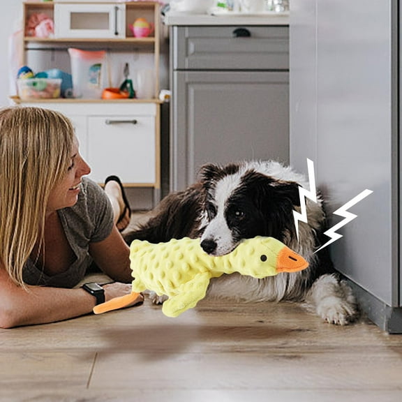 Yyuenw Stuffed Chew Large Dog Toys to Keep Them Busy, for Small, Medium, & Large Dogs, Squeaky Pet Toy for Boredom, Goose Durable Plush Chew Toy with Sounds