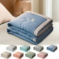 thumbnail image 1 of Yyuenw Summer Quilt, 59 x 43-Inch Washed Cotton Air-Conditioning Quilt, Soft & Comfortable, Cool & Breathable, Suitable for Bed and Sofa, 1 of 7