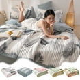 thumbnail image 1 of Yyuenw Summer Quilt, 78x59-inch Printed Air-Conditioning Quilt, Comfortable & Breathable, Soft and Gentle on the Skin, Perfect for Summer Bedding and Home Decor, 1 of 6
