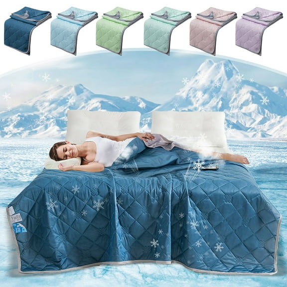 Yyuenw Summer Quilt, 78x59-inch Reversible Air-Conditioning Quilt, Soft & Lightweight, Machine Washable, Perfect for Bedroom and Living Room, Home Decor