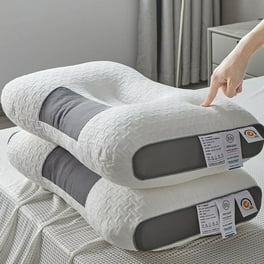 EDX Cervical Pillow for Neck Pain Relief Memory Foam Ergonomic Pillow for Side Back Stomach Sleepers Grey Walmart