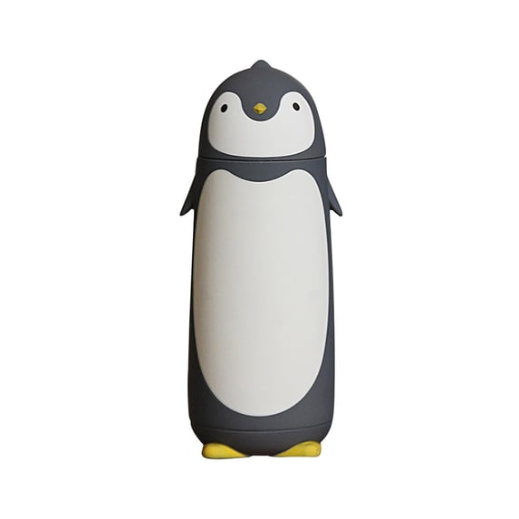 Yyuenw Water Bottle, Penguin Cup Glass Cup Double Layered Water Cup Cup Cute Pengu Gift
