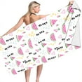 thumbnail image 1 of Clearance Under $5!Yyuenw Watermelons and Strawberries Beach Towel Microfiber Sand Free Towels for Adult Kids Quick Dry Ultra Absorbent Soft Pool Travel Swim Bath Shower Towel Gifts 30 x 60 inch, 1 of 5