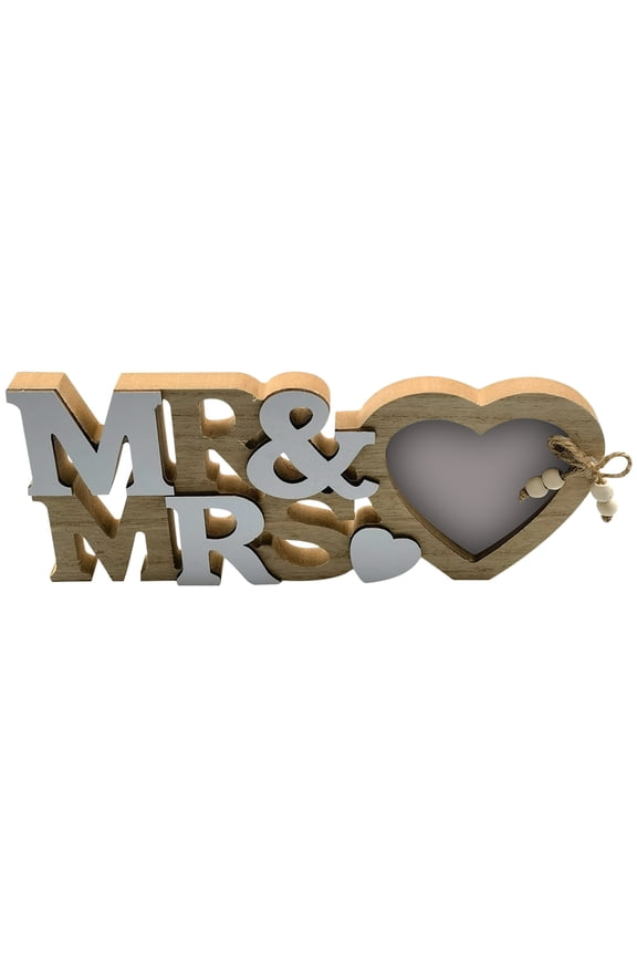 Wedding Gifts for Couples Picture Frame Wooden Photo Gifts for Husband Wife Anniversary Birthday Gifts for Bride Bridegroom Mr and Mrs Picture Frame Engraved Gifts