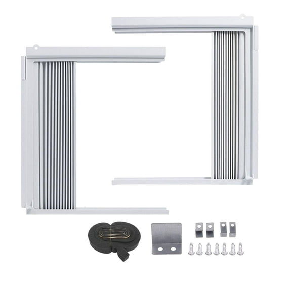 Up to 65 off!Yyuenw Window Air Conditioner Side Panels with Frame, Adjustable Window AC Accordion Filler Curtain Kit Replacement, Include Window AC Side Panels & Frames Preventing Noise
