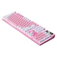 thumbnail image 1 of Yyuenw Wired Gaming Keyboard for PC Gamers, RGB Backlit LED Mechanical Feel Keyboard with Multimedia Keys Number Pad, 104 Keys USB Desktop Computer Windows Keyboard, 1 of 4